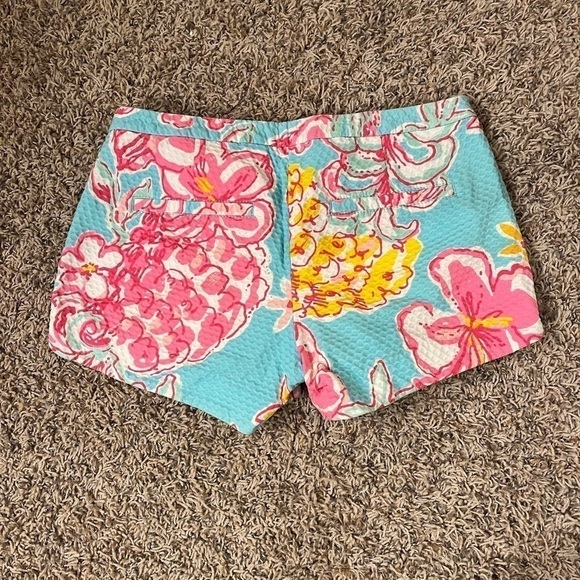 Lilly Pulitzer Addie Breakwater Blue Lolita Shirts Sz 00 EUC - Picture 6 of 7